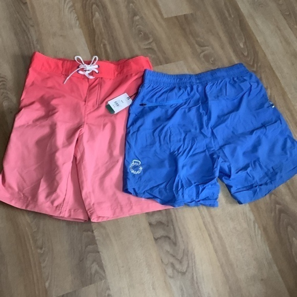 2 pairs of athletic shorts NEW Ocean & Coast Mens board swim shorts & gym shorts